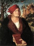 CRANACH, Lucas the Elder Portrait of Dr. Johannes Cuspinian ff oil on canvas